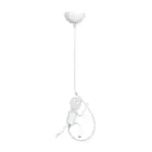 Emibig Pendant Bobi Steel White | Suitable for 1x E27 - Max 15W