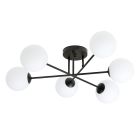Emibig Ceiling Light Roma Steel Black | Suitable for 6x E14 - Max 10W