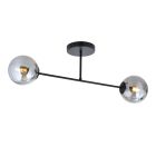 Emibig Ceiling Light Roma Steel Black | Suitable for 2x E14 - Max 10W