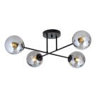 Emibig Ceiling Light Roma Steel Black | Suitable for 4x E14 - Max 10W
