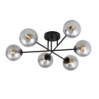 Emibig Ceiling Light Roma Steel Black | Suitable for 6x E14 - Max 10W