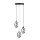 Emibig Pendant Astral Steel Black | Suitable for 3x E14 - Max 10W