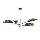 Emibig Ceiling Light Vene Steel Black | Suitable for 4x E14 - Max 10W