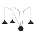 Emibig Pendant Abramo Steel Black | Suitable for 3x E27 - Max 15W
