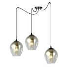 Emibig Pendant Level Steel Black | Suitable for 3x E27 - Max 15W