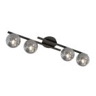 Emibig Ceiling Light Kairo Steel Black | Suitable for 4x E14 - Max 10W