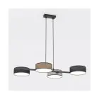 Emibig Pendant Drumz Steel Black | Suitable for 4x E14 - Max 10W