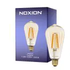 Noxion Lucent LED E27 Edison Filament Amber 7.2W 630lm -  822 Extra Warm White | Dimmable - Replaces 50W