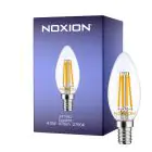 Noxion Lucent LED E14 Candle Filament Clear 4.5W 470lm - 827 Extra Warm White | Replaces 40W