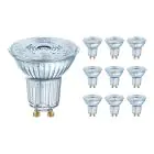 Multipack 10x Osram Performance LED Spot Reflector GU10 PAR16 4.5W 350lm 36D - 940 Cool White | Best Colour Rendering - Dimmable - Replaces 50W