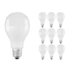 Multipack 10x Osram CLASSIC LED E27 Pear Frosted 19W 2452lm - 827 Extra Warm White | Replaces 150W