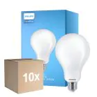Multipack 10x Philips Corepro LED Bulb E27 Pear Frosted 23W 3452lm - 827 Extra Warm White | Replaces 200W