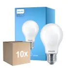Multipack 10x Philips Corepro LED Bulb E27 Pear Frosted 10.5W 1521lm - 830 Warm White | Replaces 100W