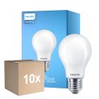 Multipack 10x Philips Corepro LED Bulb E27 Pear Frosted 7W 806lm - 840 Cool White - Replaces 60W