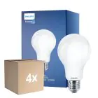 Multipack 4x Philips Classic LED Bulb E27 Pear Frosted 17.5W 2452lm - 827 Extra Warm White | Replaces 150W