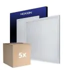 Multipack 5x Noxion LED Panel Ecowhite V4.0 28W 3400lm - 840 Cool White | 62x62cm - UGR 