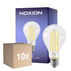 Multipack 10x Noxion Lucent Filament LED E27 Pear Filament Clear 10.5W 1521lm - 827 Extra Warm White | Replaces 100W