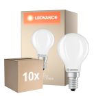 Multipack 10x Ledvance Classic LED E14 Ball Filament 5.9W 806lm - 827 Extra Warm White | Dimmable - Replaces 60W