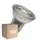 Multipack 10x Ledvance LED Reflector GU10 PAR16 6.1W 575lm 36D - 930 Warm White Warm White| Dimmable - Replaces 80W