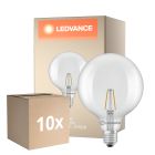 Multipack 10x Ledvance Classic LED Globe LED E27 Globe Filament Clear 1.8W 250lm - 827 Extra Warm White | Replaces 25W
