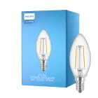 Philips Corepro LED Candle E14 Filament Clear 2W 250lm - 827 Extra Warm White | Replaces 25W