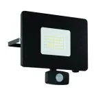 Eglo Wall Light Faedo 3 Aluminium Black 53W 5800lm - 850 Cool White | IP65 - Motion Sensor